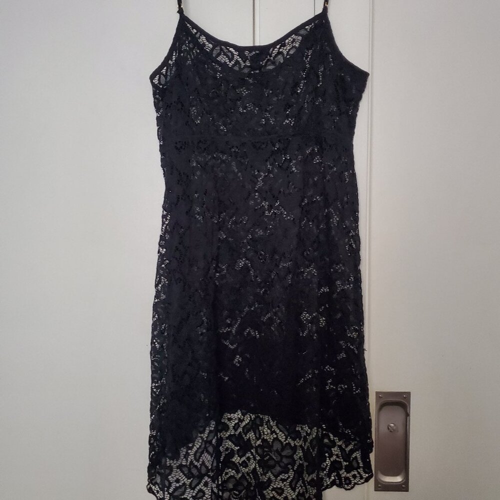 Black Lace Cover-Up Dress